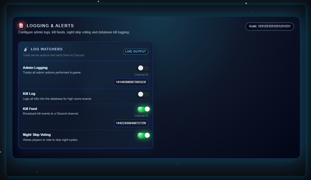 Logging Settings